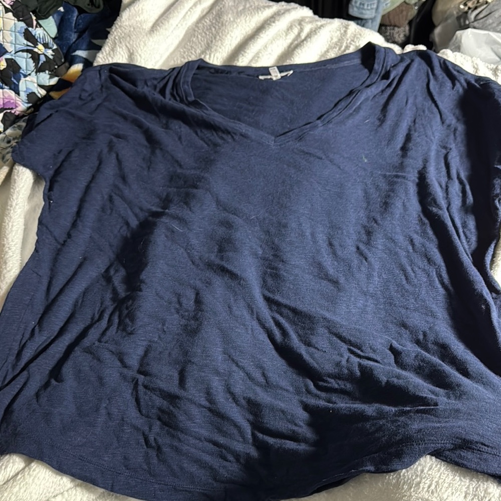 Soma Blue Pajama Top Relaxed Fit